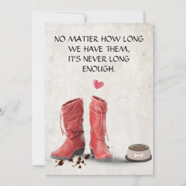 心のこもったペットの同情カード印刷可能 招待状