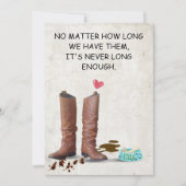 心のこもったペットの同情カード印刷可能 招待状 (正面)