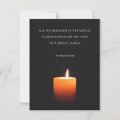 心のこもったメッセージを書いた共感カード (正面)