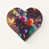 心のこもったメモ – ハート型ノートブック ノートブック (裏面)