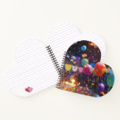 心のこもったメモ – ハート型ノートブック ノートブック (内部)