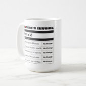 心のこもった写真 – 母請求書の感謝 コーヒーマグカップ (正面左)
