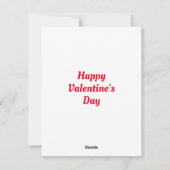 心のこもった友人バレンタインデーのカード シーズンカード (裏面)