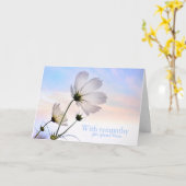 心のこもった同情カード カード (黄色い花)