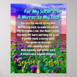 心のこもった姉妹詩のポスター(特別プレゼント) ポスター