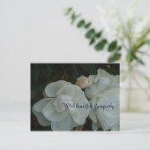 心のこもった悔やみや弔慰で – Beileidskarte ポストカード (スタンド正面)