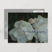 心のこもった悔やみや弔慰で – Beileidskarte ポストカード (正面/裏面)