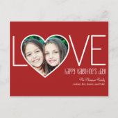 心のこもった愛バレンタインデーのポストカード シーズンポストカード (正面)