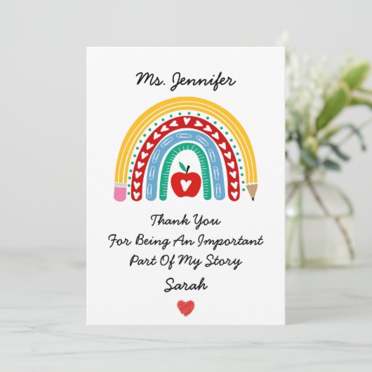 心のこもった感謝のメッセージを込めたカスタムギフト シーズンカード (スタンド正面)