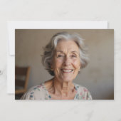 心のこもった感謝の写真葬儀 サンキューカード (裏面)