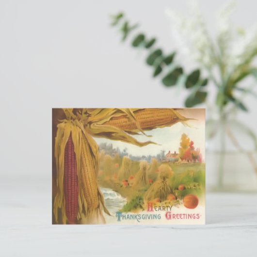 心のこもった感謝挨拶はがき シーズンポストカード (スタンド正面)