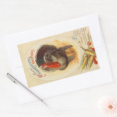 心のこもった感謝挨拶ヴィンテージシール 長方形シール (封筒)