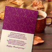 心のこもった感謝祭の恵み写真 箔シーズンカード