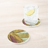 心のこもった感謝祭;インディアントウモロコシと干し草 コースター (側面)