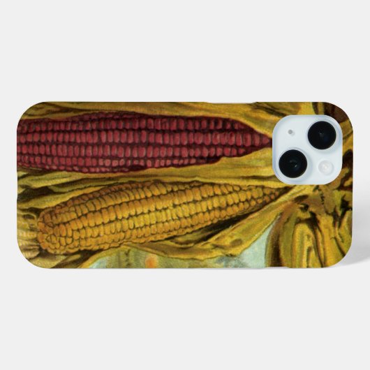 心のこもった感謝祭;インディアントウモロコシと干し草 Case-Mate iPhoneケース (裏面 (横))