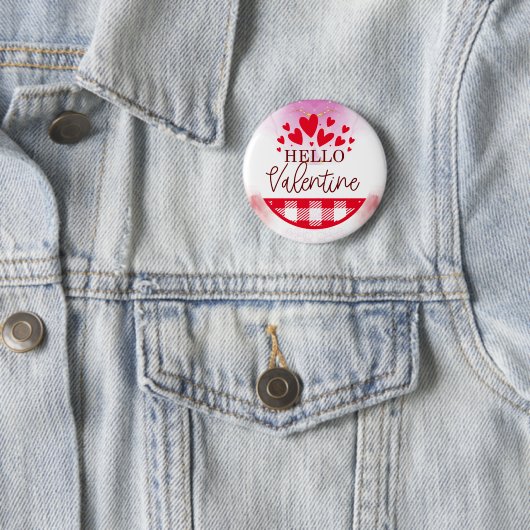 心のこもった挨拶:ウェアラブルバレンタインデーの挨拶 缶バッジ (インサイチュ)