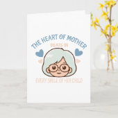 心のこもった母の愛 – 母の日 カード (黄色い花)