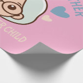 心のこもった母の愛 – 母の日 ラッピングペーパー (角)