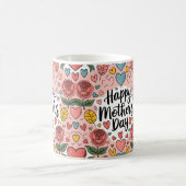 心のこもった母の日の贈り物と芸術 コーヒーマグカップ (中央)