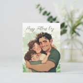 心のこもった父と息子の日はがき シーズンポストカード (スタンド正面)