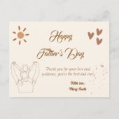 心のこもった父の日のカード – パーソナライズされた Gretin ポストカード (正面)