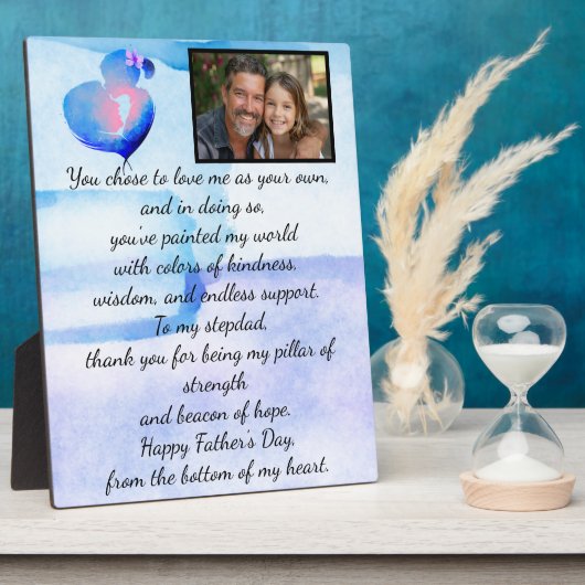 心のこもった父の日のテーブルトップのプラーク フォトプラーク (側面)