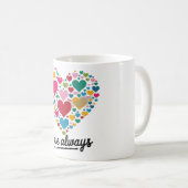 心のこもった瞬間マググ コーヒーマグカップ (正面右)