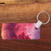 「心のこもった瞬間：エレガントハート・キーチェーン キーホルダー (正面)