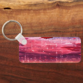 「心のこもった瞬間：エレガントハート・キーチェーン キーホルダー (裏面)