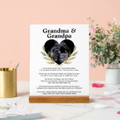 心のこもった祖母おじいちゃん妊娠発表 アクリルサイン (ウェディング)