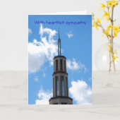 心のこもった笑顔で カード (黄色い花)