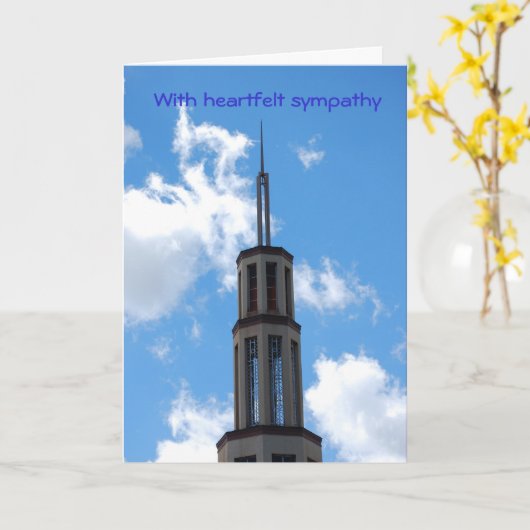 心のこもった笑顔で カード (黄色い花)