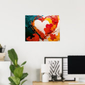 心のこもった筆致 ポスター (ホームオフィス)