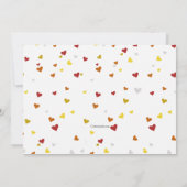 心のこもった紹介写真誕生の発表 案内状 (裏面)