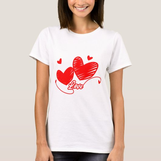 心のこもった絵文字 Tシャツ (正面)