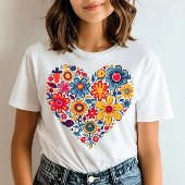 心のこもった花 Tシャツ