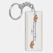 心のこもった言葉を持つハート型ワッフル キーホルダー (正面左)