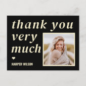 心のこもった言葉フォトフォトサンキューポストカード ポストカード (正面)