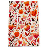 心のこもった開花：バレンタインデー ミディアムペーパーバッグ (裏面)