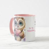 心のこもった「フクロウいつも愛する」マグカップ マグカップ (正面左)