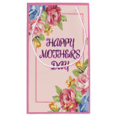 心のこもった「母の日の花」 スモールペーパーバッグ (裏面)