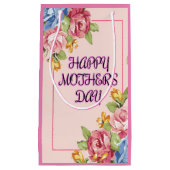 心のこもった「母の日の花」 スモールペーパーバッグ (正面)