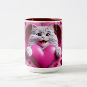 心のこもったSips:愛でカップバレンタインのマグカップ ツートーンマグカップ (中央)