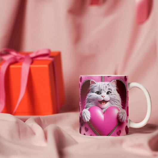 心のこもったSips:愛でカップバレンタインのマグカップ ツートーンマグカップ