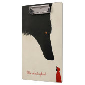 心のないオオカミと小さな赤い乗馬フード クリップボード (左)