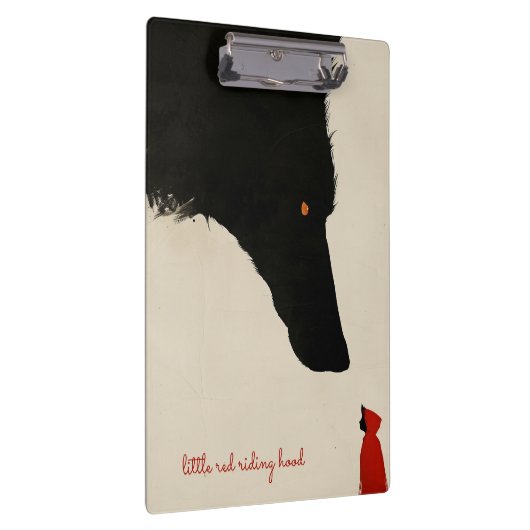 心のないオオカミと小さな赤い乗馬フード クリップボード (右)