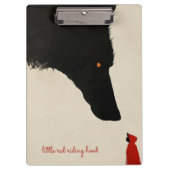 心のないオオカミと小さな赤い乗馬フード クリップボード (正面)