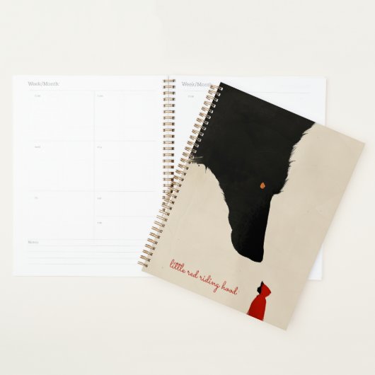 心のないオオカミと小さな赤い乗馬フード プランナー手帳 (ディスプレー)