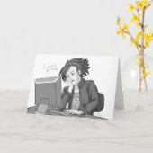 心のない仕事 カード (黄色い花)