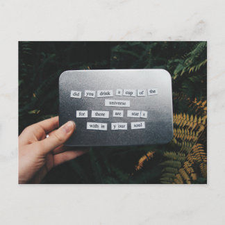 心のはがき内の星 ポストカード